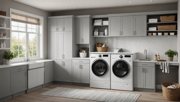 Comment concevoir une buanderie spacieuse et fonctionnelle dans un espace réduit ?